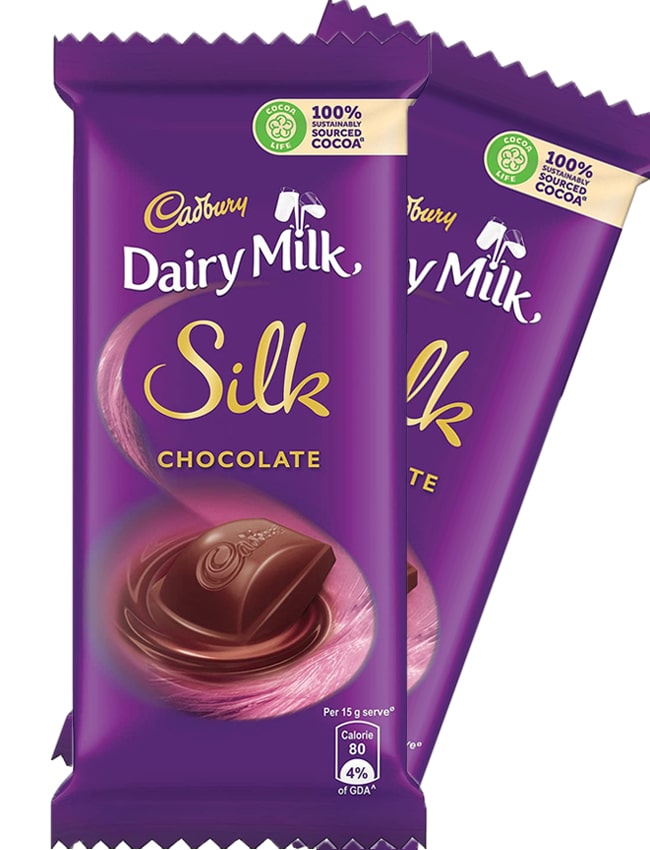 2 Cadbury Silk (60 gm each)