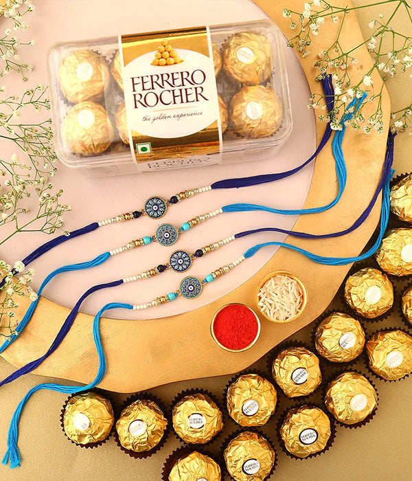 Fascinating Rakhis and Ferrero rocher Chocolates