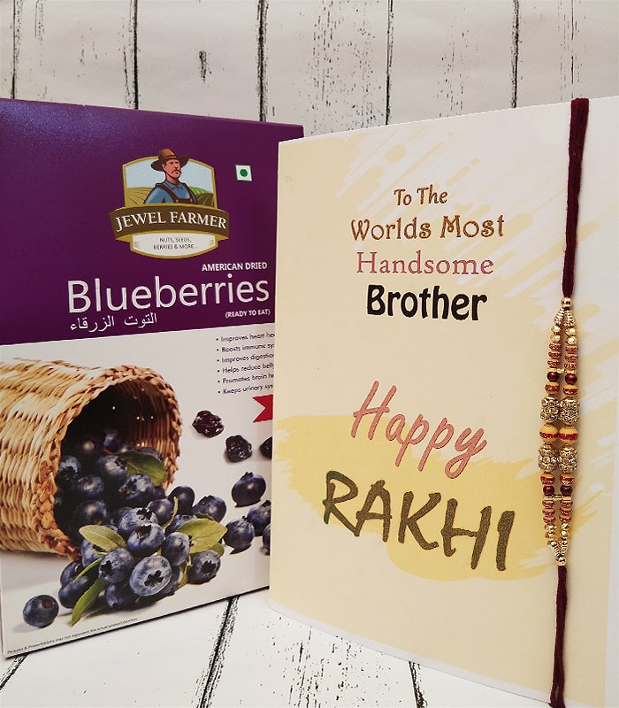 Rakhi Wishes N Blueberries (American)