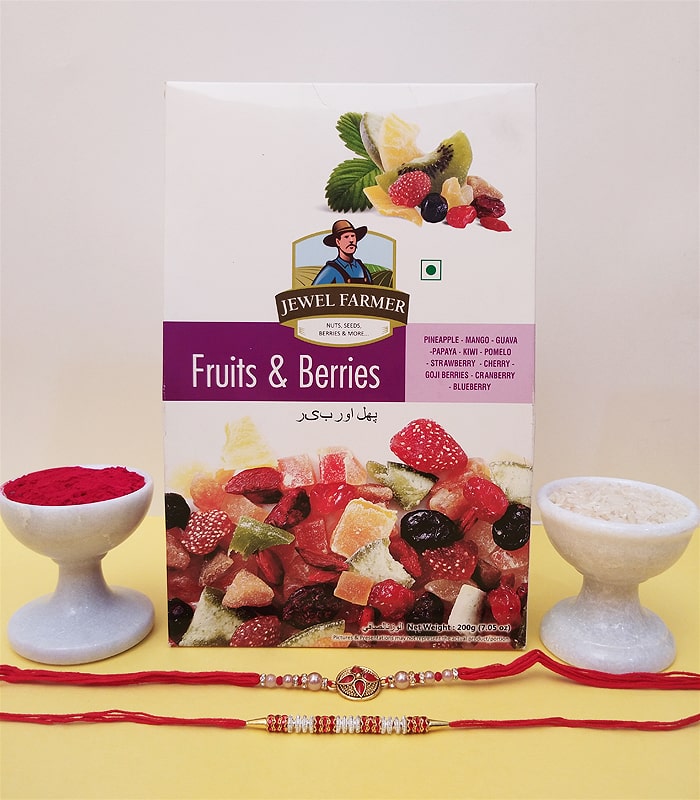 Set of 2 Rakhis with Fruit N Berries