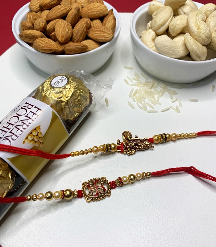 One of a Kind Rakhi Combo (With Ferrero Rocher)