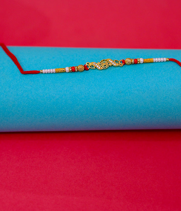 Sparkling Rakhi with Red Thread