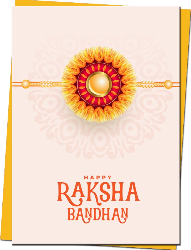 Handcrafted Rakhi Card